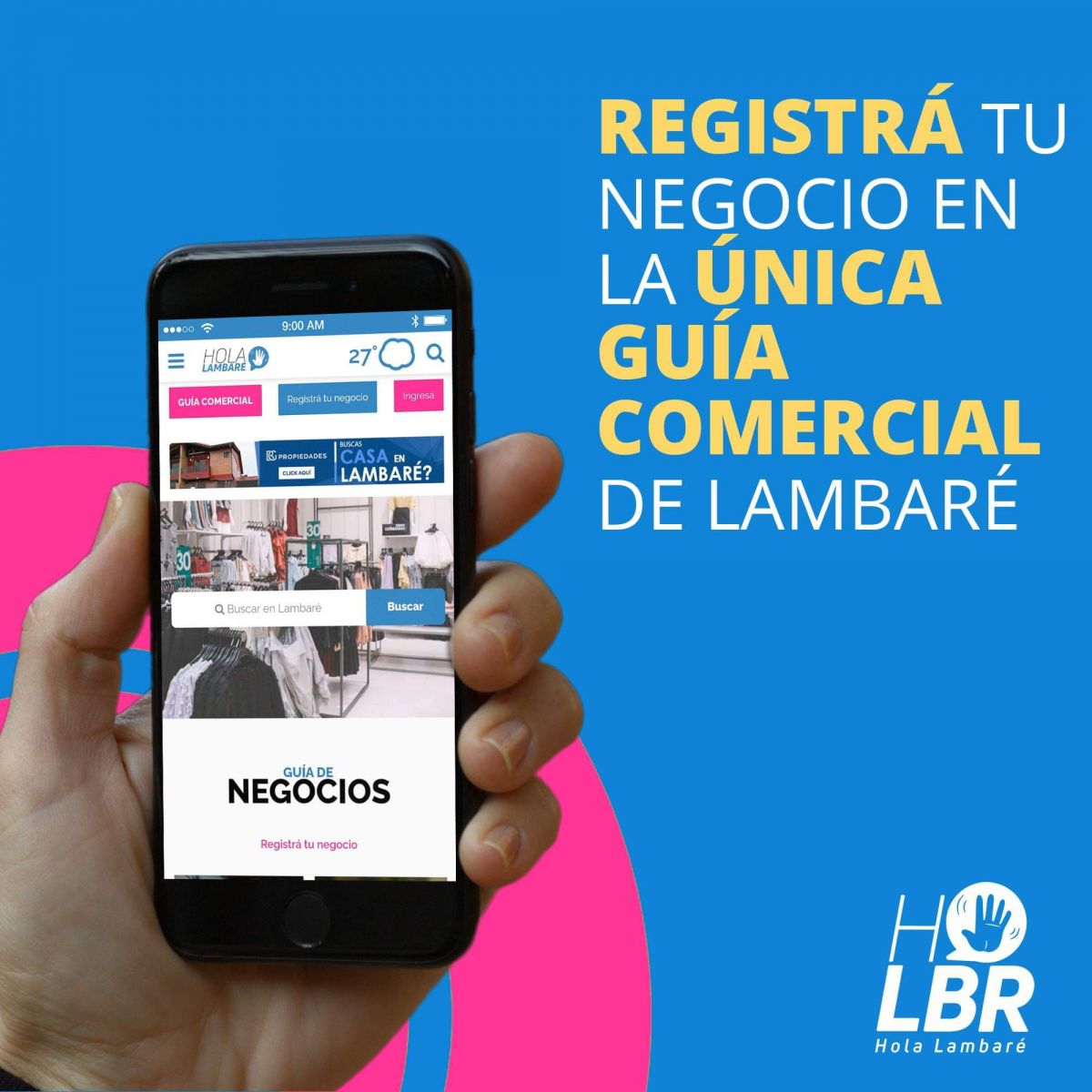 Vendé tus productos en la única guía comercial de Lambaré